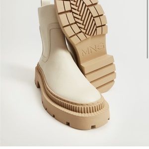 Mango outsole track chunky Chelsea ankle boot